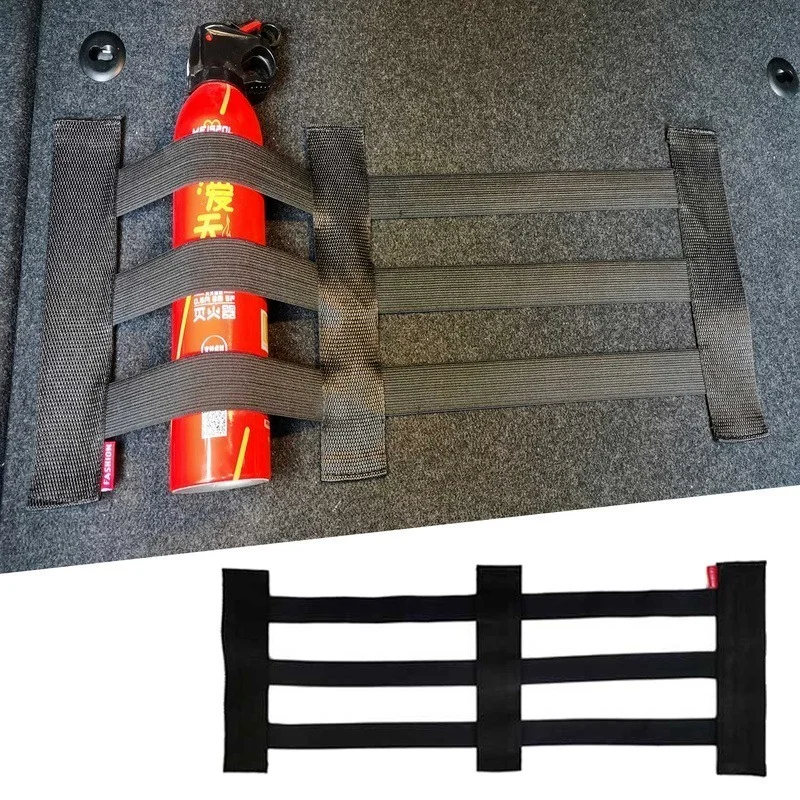 Adjustable Car Trunk Elastic Fixed Straps Extinguisher Tank Debris Storage Fixing Belt Tapes Auto Interior Organizer Accessories car trunk organizer,trunk organizer,trunk storage holder,car interior organizer,car trunk straps