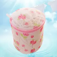 (1pcs)Bracelet with Bracket Printed Bra Protective Washing Bag Underwear Washing Bag Washing Machine Laundry Net Bag 1