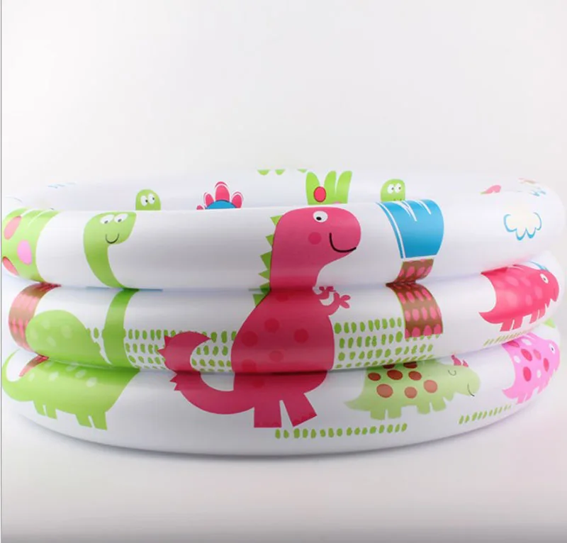 60cm/90cm Inflatable Baby Swimming Pool 3 Layers Portable Outdoor Children Bathtub Kids Pool Baby Swimming Dinosaurs Toy