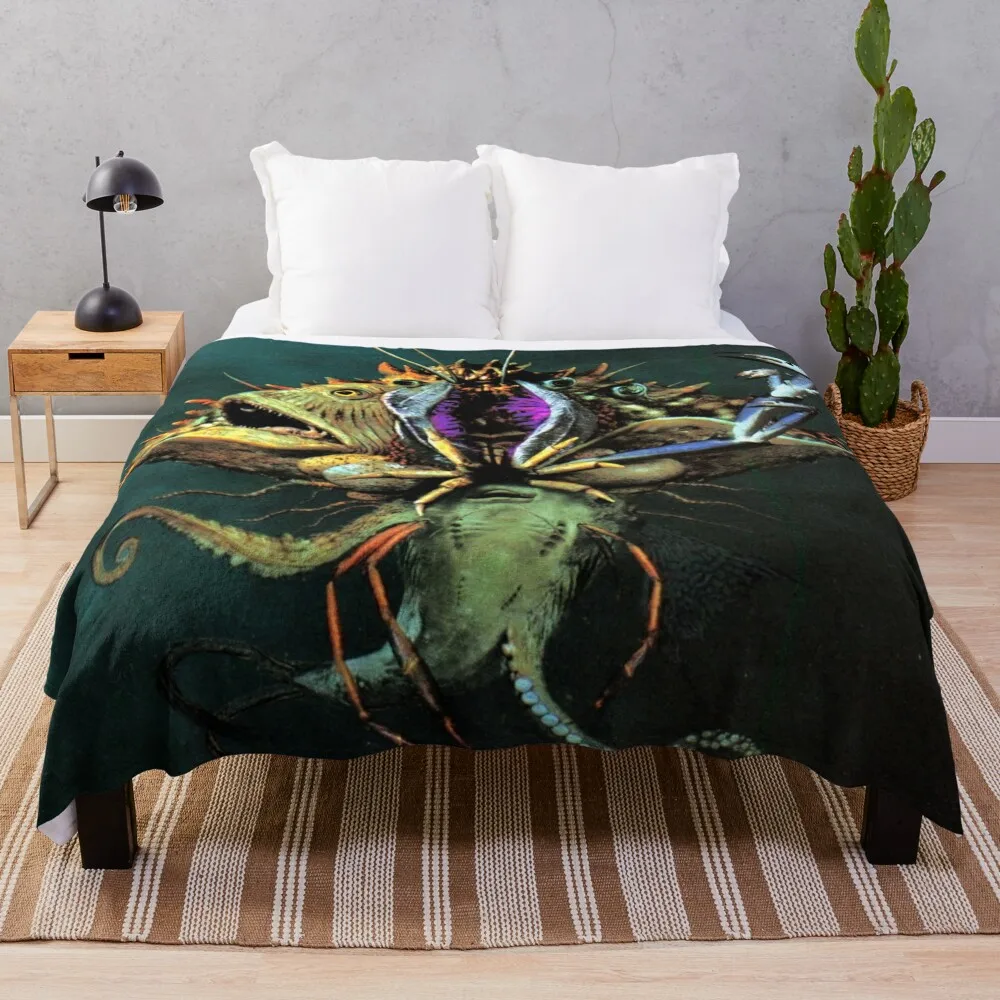 

Ween the mollusk cover artwork Throw Blanket Soft Bed Blankets manga Sofa Blanket