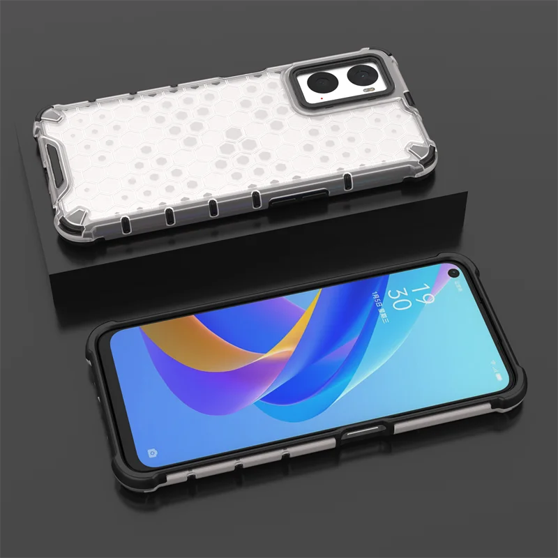 Para OPPO Realme 9 Pro Funda de lujo híbrida a prueba de golpes para Realme 9i 9 Pro + Plus Funda de silicona transparente_voghion.com