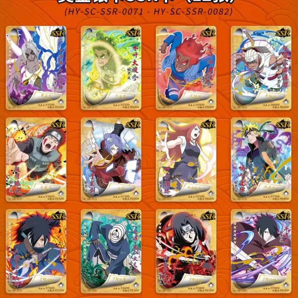 Special offer NARUTO Card HY-SC-0120 Booster Box Uzumaki Uchiha Sasuke Tcg Carte Haruno Sakura Hatake Kakashi Game Children Gift