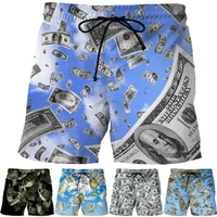 Funny 3d Printed Dollar Beach Shorts For Men Kids Summer Personalized Fashion Swim Trunks Cool Street Short Pants Women Clothing 2