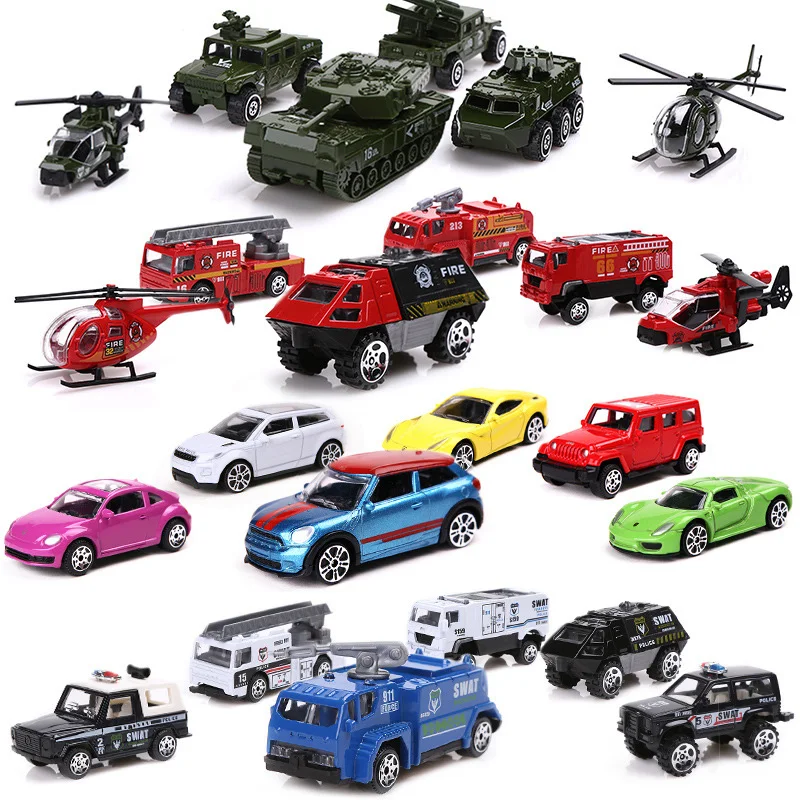 

1/78 Alloy Models Children'S Toys Simulation Of Military Models Fire Engines Police Cars Car Models Boys Collectibles Gifts