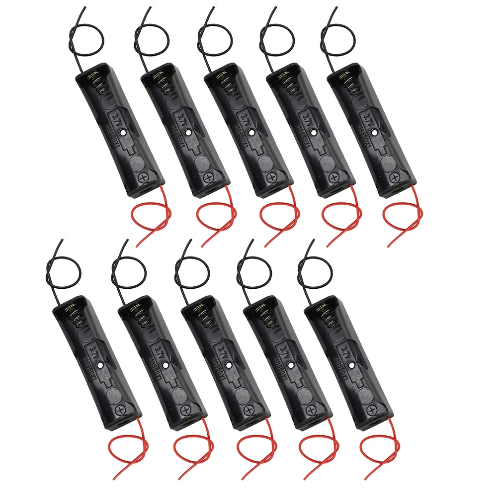 18650 배터리 케이스 홀더(와이어 번들 포함), 10/30개 DIY 배터리 보관함, 18650 1베이 셀 배터리 홀더, 1슬롯 10개