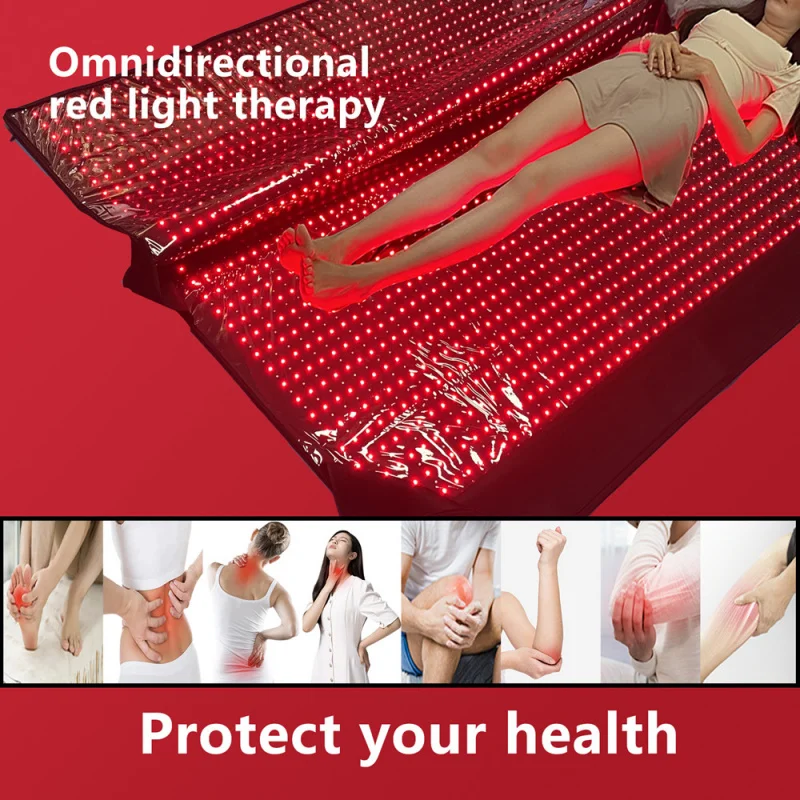 LED Light Therapy Spa Capsule 660nm 850nm Infrared Sauna Full Body Care Red Light Therapy Sleeping Bag