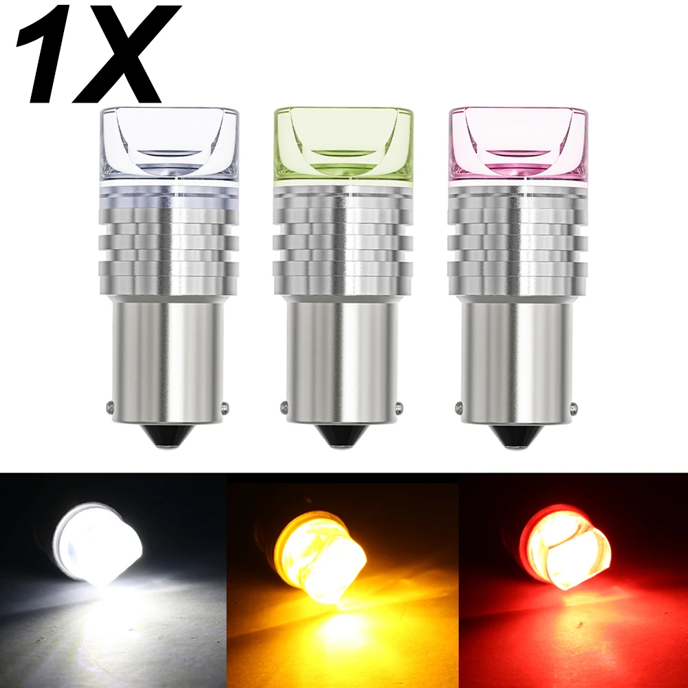 

1pc 3D P21W 1156 BA15S LED Bulb P21/ 5W 1157 BAY15D 7443 W21/5W T20 Car Turn Signal Brake Lights R5W R10W 12V Automobiles Lamp