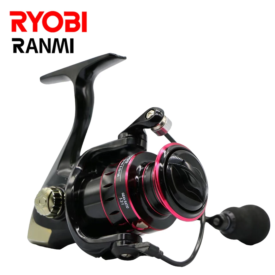 RYOBI RANMI HK Spinning Reels 8KG Max Drag 5.2:1 High Speed Metal Spool  Saltwater Freshwater Fishing Reel Reels For Spinning