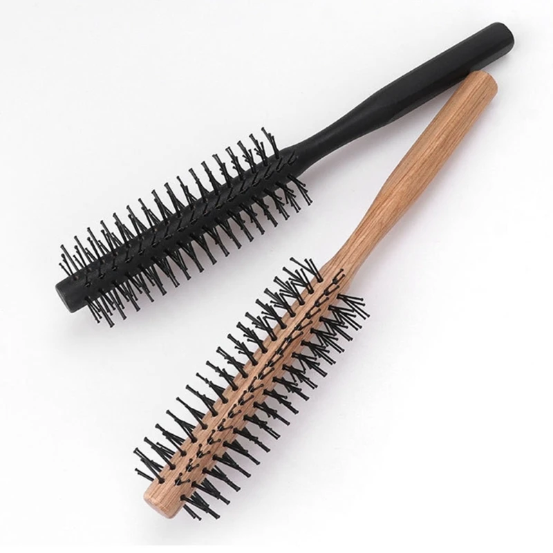 Pettine per capelli rotondo spazzole per capelli arricciacapelli spazzola per capelli ricci rullo per massaggio pettine parrucchiere che soffia Styling asciugatura Drop Shipping - immagine 4