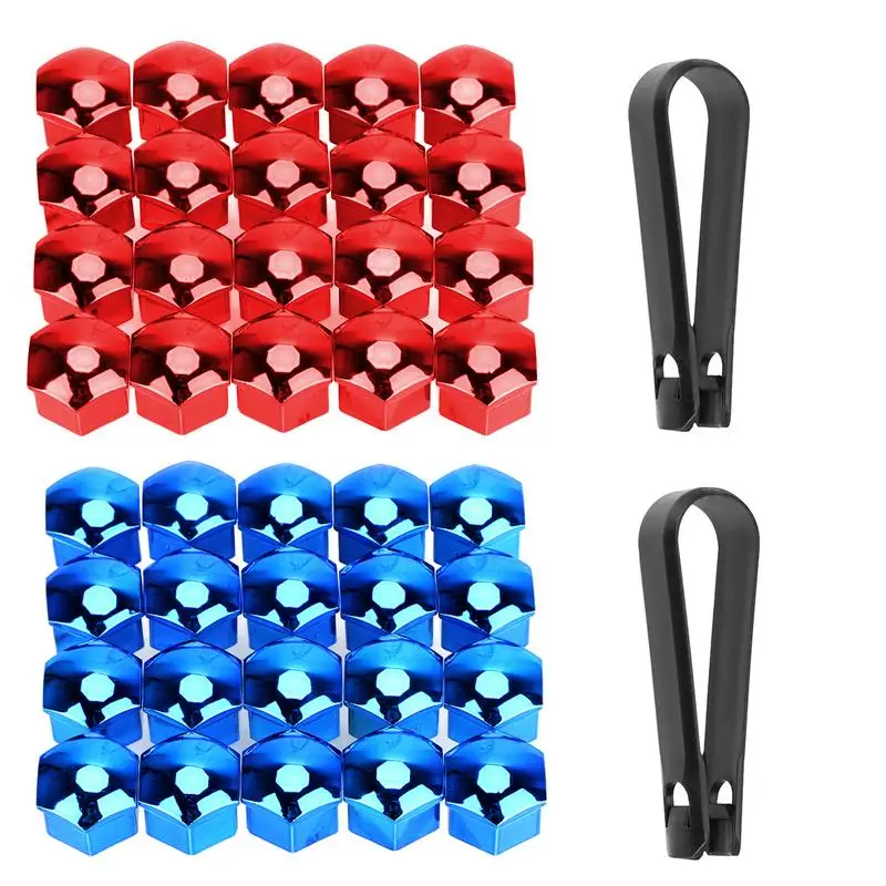 

Auto Wheel Tire Valve Stem Caps 20 Pack Hexagon Shape Tire Valve Caps Corrosion Resistant Leak-Proof Car Tire Air Valve Caps For