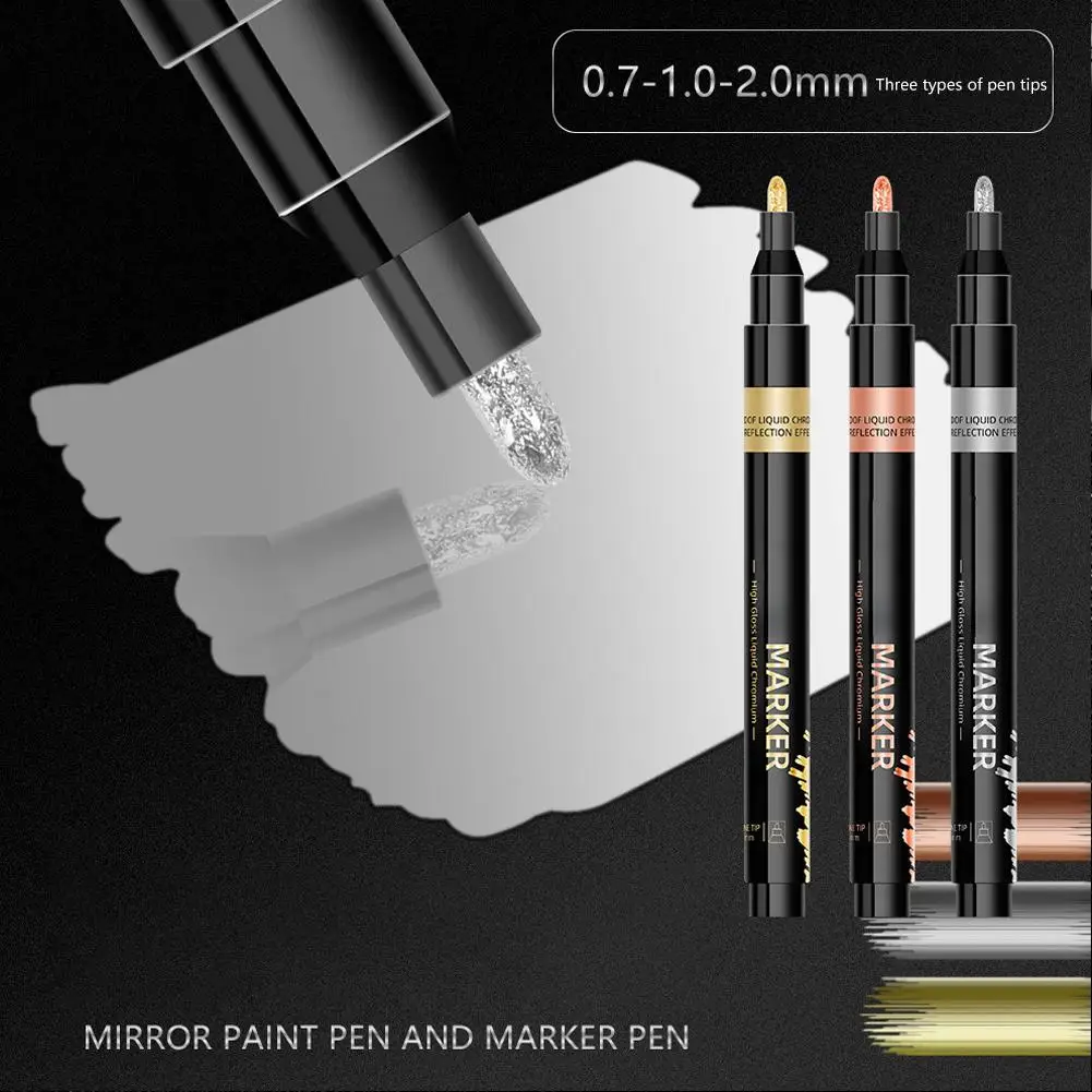 Car Touch Up Fill Paint Pen Car Scratch Repair Automotive Touchup Paint Pen Silvery Golden Bronze