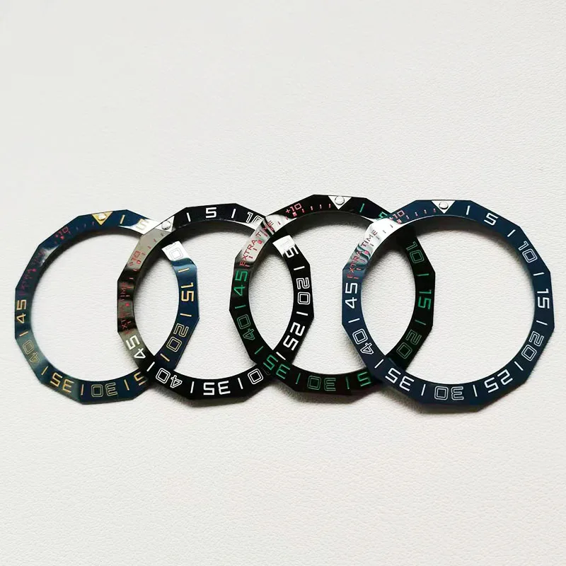 

High-end 42.3mm*33.3mm Sloping Ceramic Bezel Green Round Dot Luminous Insert Replacement of TAG HEUER AQUARACER Popular Item