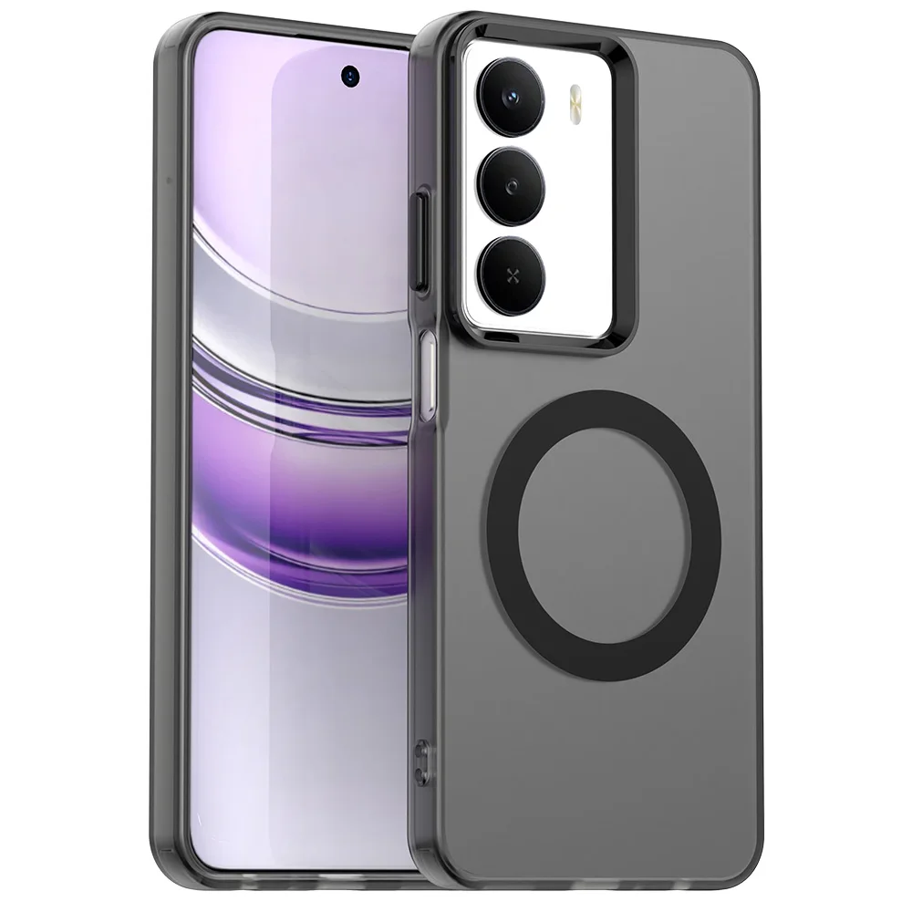 Frosted Clear Slim Protective Magnetic Phone Case