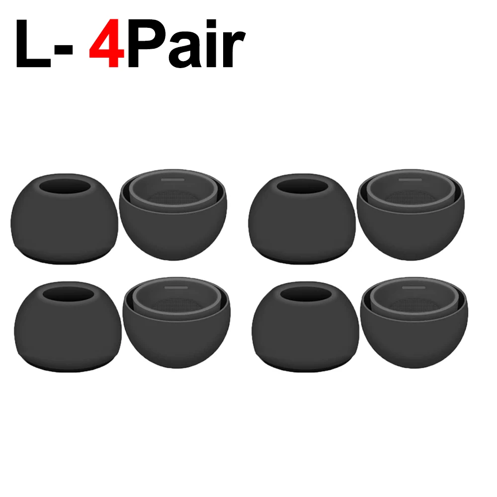 Premium Soft Silicone Anti-Slip Eartips - Comfortable Earbuds with Enhanced Grip