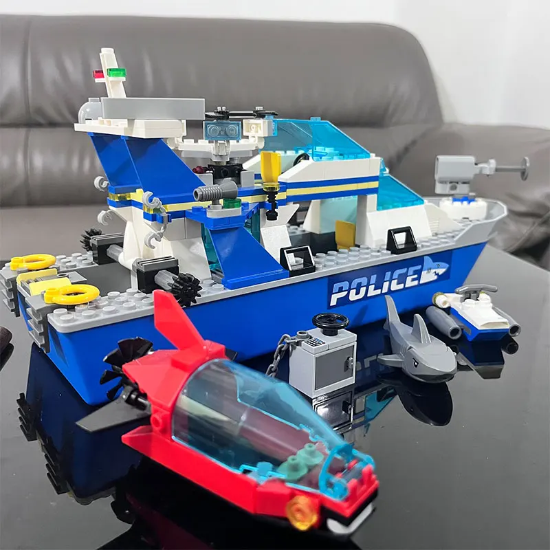 Lego City Police Boat 60277 Lego Set 60277 Brick Shine Light Kit