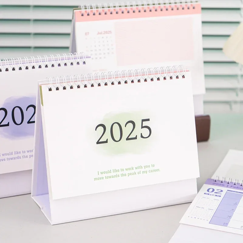 

Большой настольный календарь 2025, Kawaii To Do List, простой календарь в катушке, настольный декор, ежедневник, органайзер для расписания