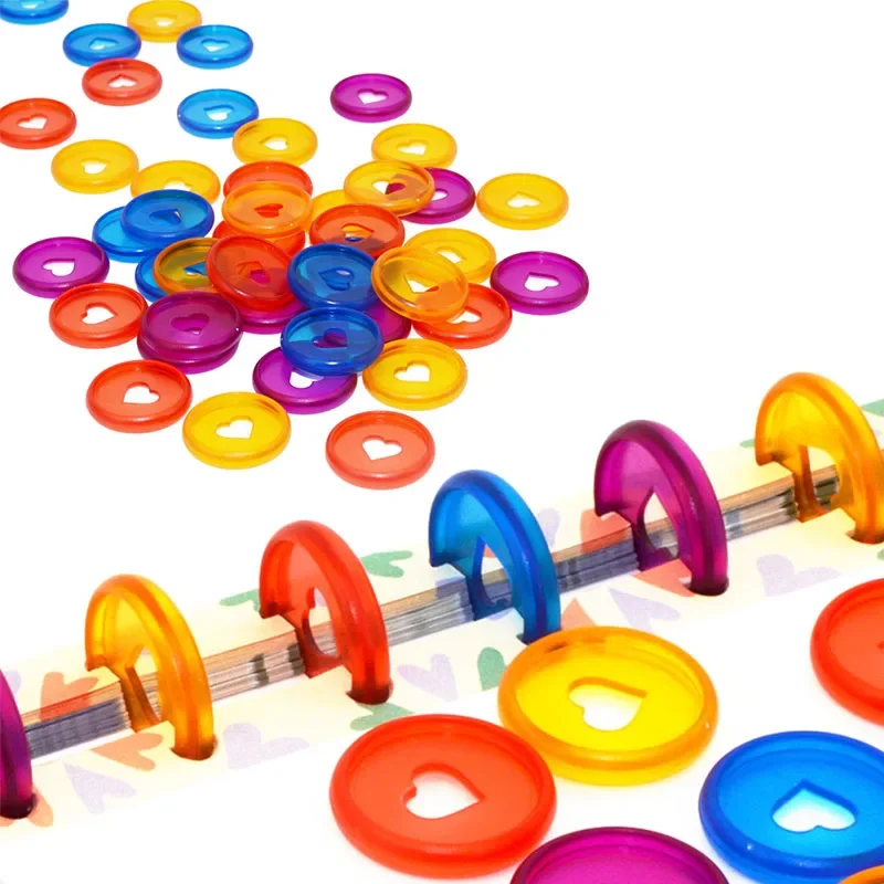 

32mm Mushroom Hole Disc Binding Discs Binding Rings Macaron Color Plastic Ring Notebook Planner Ring Binder Binding Supplies