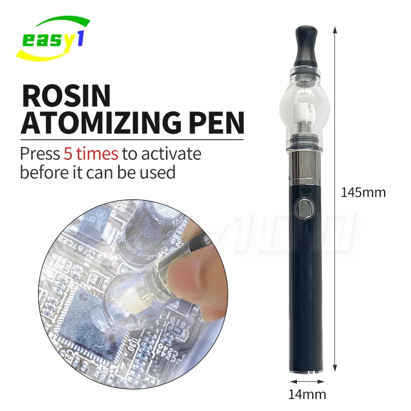 Rosin atomizing pen thickened glass motherboard short circuit rosin diffuser no soldering iron flux detection