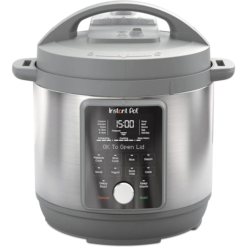 

Duo Plus, 8-Quart Whisper Quiet 9-in-1 Electric Pressure Cooker, Slow Rice Cooker, Steamer, Sauté, Yogurt Maker