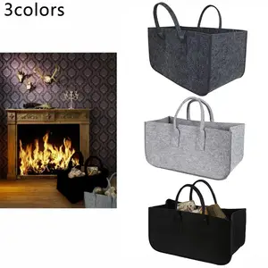 1 Pieces Of Firewood Bag Shopping Bag Felt Bag Firewood Basket Foldable  Felt Basket Shopping Basket