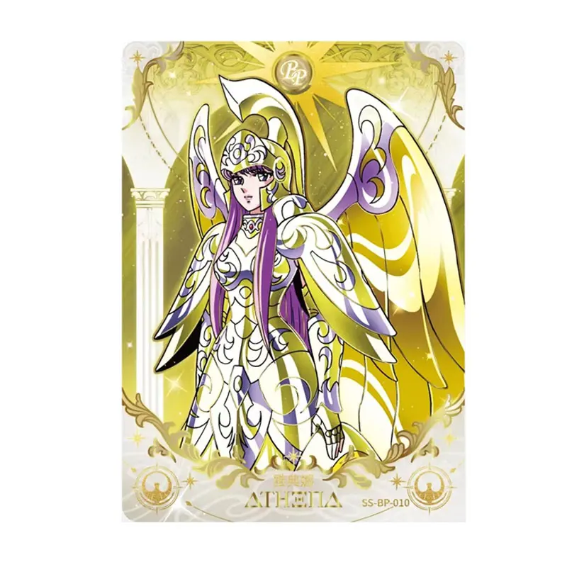 Genuine Kyou Gold Saint Seiya Athena Pandora Series 2 Bp/Utr/Mr // Qr Risveglio Dei Vestiti Santi Set Completo Carta Da Collezione Rara