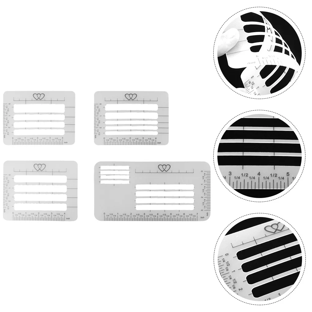 

Multi-in-one Addressing Stencils Sewing Template Translucent plastic Students Stationery Envelope Stencil