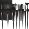 Docolor Makeup Brushes Set Professional 30Pcs OBSIDIAN Powder Foundation Contour Blush Concealer Eyeshadow Eyeliner Eyebrow 6