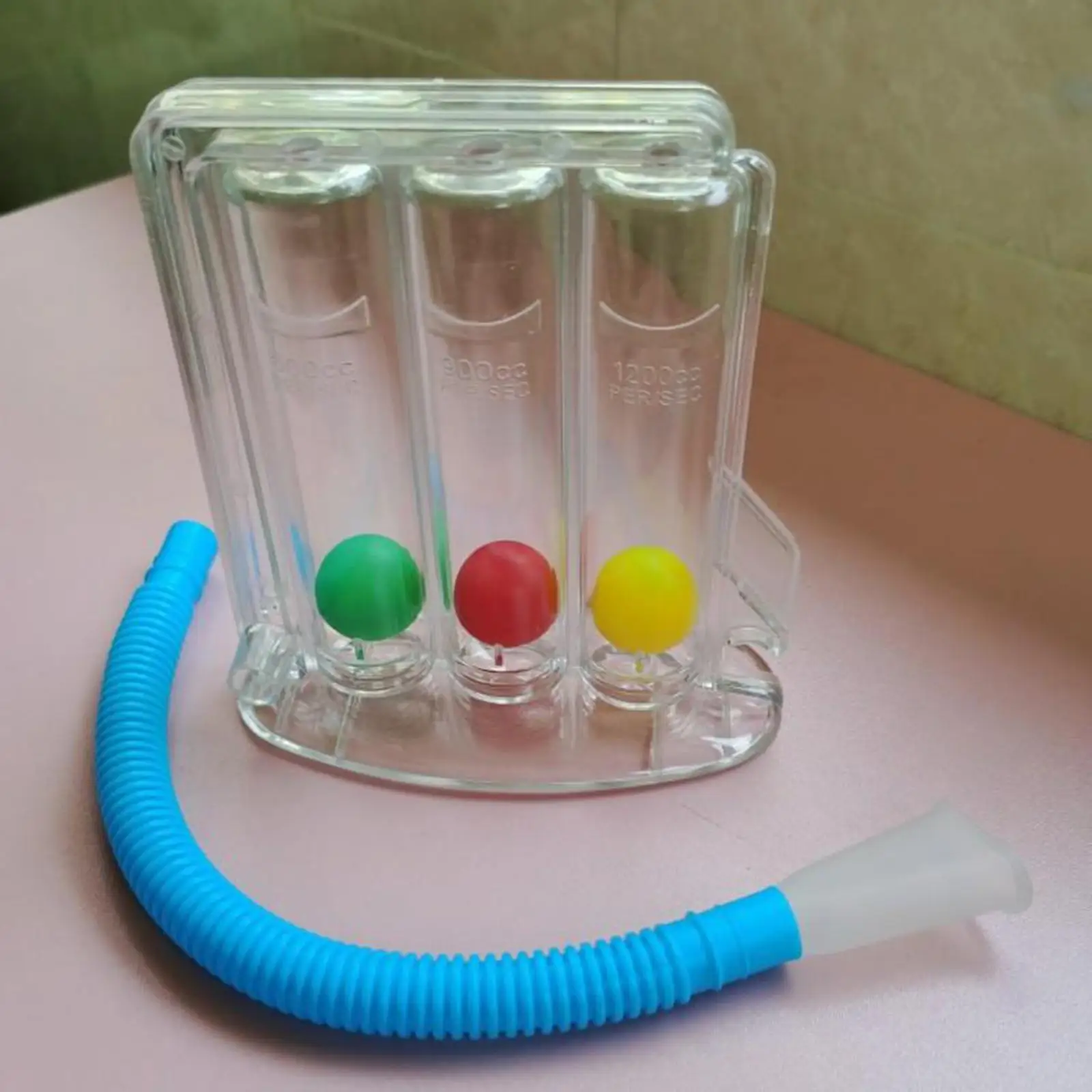 Breathing Exerciser Trainer Three-ball Incentive Spirometer Lung Breathing