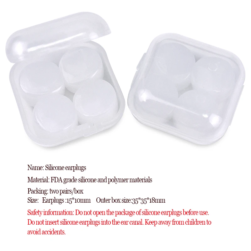 Silicone Earplugs 16Pcs Silicone Ear Plugs Sleep Anti-Noise Snoring Earplugs Noise Cancelling For Sleeping Noise Reduction Protect Hearing Travel