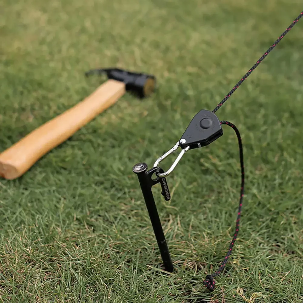 Camping Tent Adjustable Rope Fastener Fixed Buckle Pulley Tensioner Ratchet Hangers Lights Lifting Camping Awning Wind Rope 3