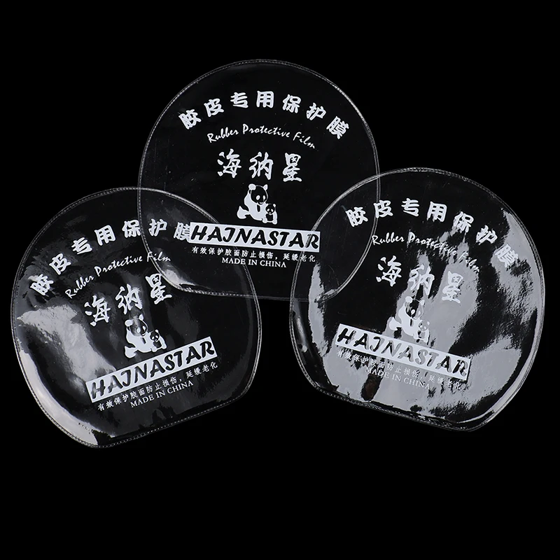 10Pcs Ping Pong Racket Protector Covers Transparent Table Tennis Rubber Sheet Protection Film For Ping Pong Racket 16cmX16cm