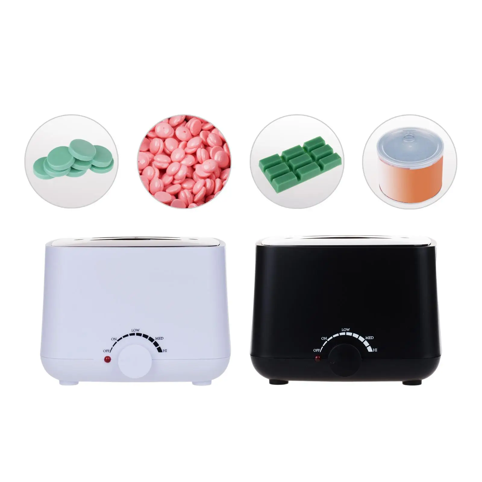 Electric Heater, Body ing with Lid Melt Hard 400ml Salon SPA Equipment Melter