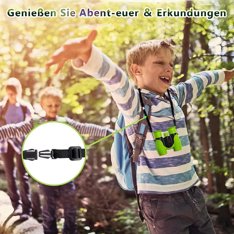 Binoculars For Kids High-Resolution 8X21 Small Compact Toy Binoculars For Bird Watching Hiking Camping Exploration 6