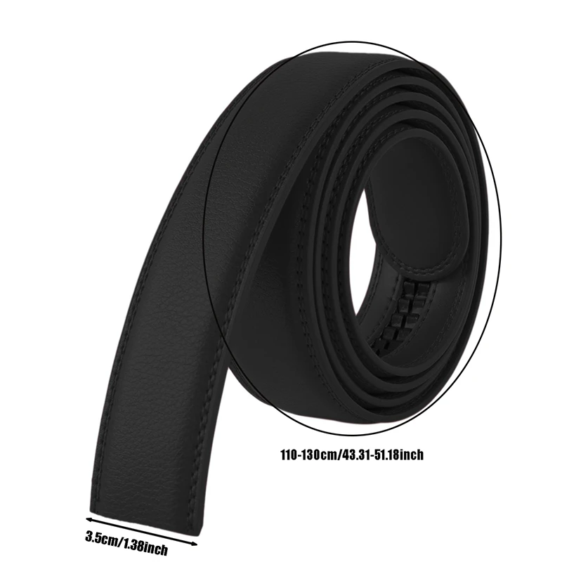 Automatic Body 3.5CM Without Buckle High Quality Replacement Strip Men's Belt_voghion.com