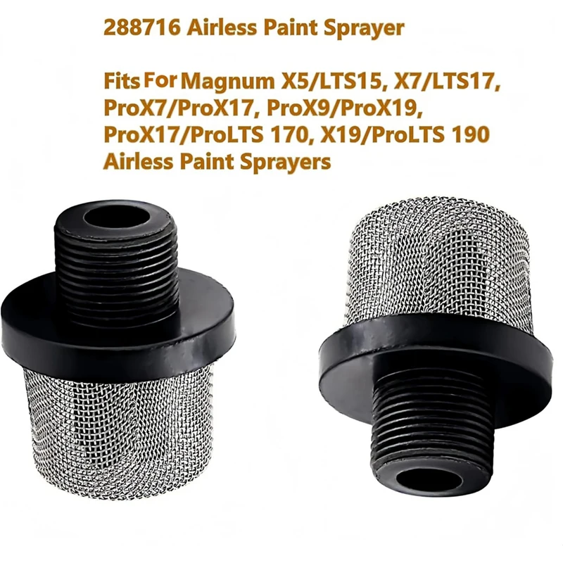 M11K-6Pc 288716 3/4IN Filter Inlet Suction Strainer For Airless Sprayer For Prox7 Prox17 Prox9 Prox19 Airless Sprayer Painter