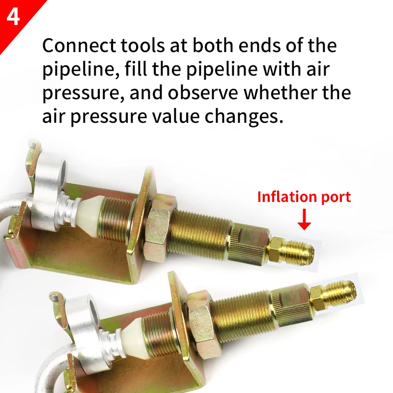 Multi-purpose Car Air Conditioning System Leak Detection Kit Refrigeration Hose Pipeline Oil Pipe Leak Test Leak Detection Tool