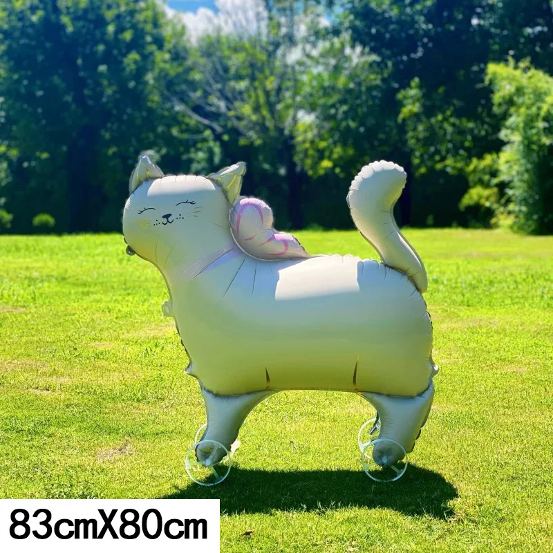 Animal-Themed Aluminum Balloons with Wheels - Kids Outdoor & Home Party Decor