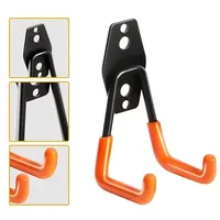 Bicycle Garage Heavy Storage Hook Warehouse Hardware Strong Load-Bearing Small/Medium Square Hook Tool Storage Wall Metal Hook 1