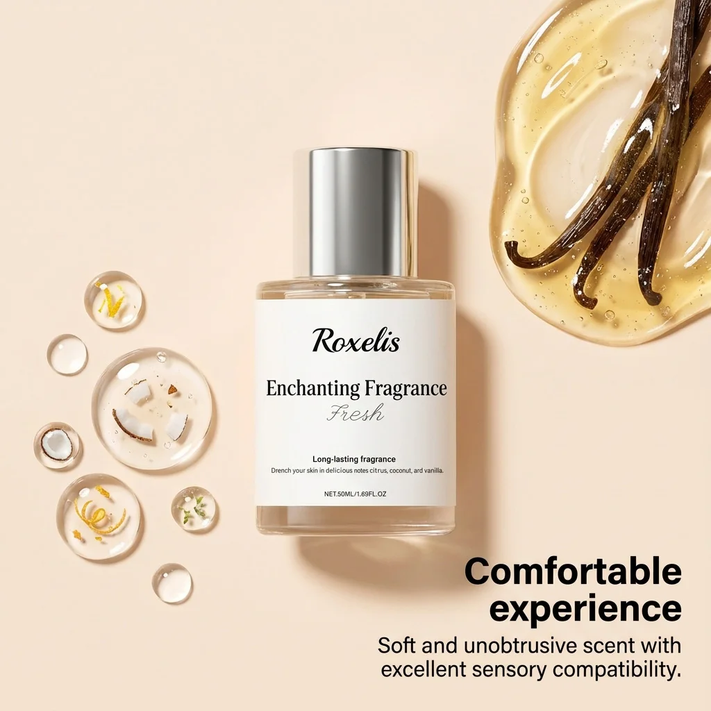 Roxelis Citrus Floral Happy Time Fragrance Natural Fresh Romantic Mild Elegant Portable Scent For Daily Outings