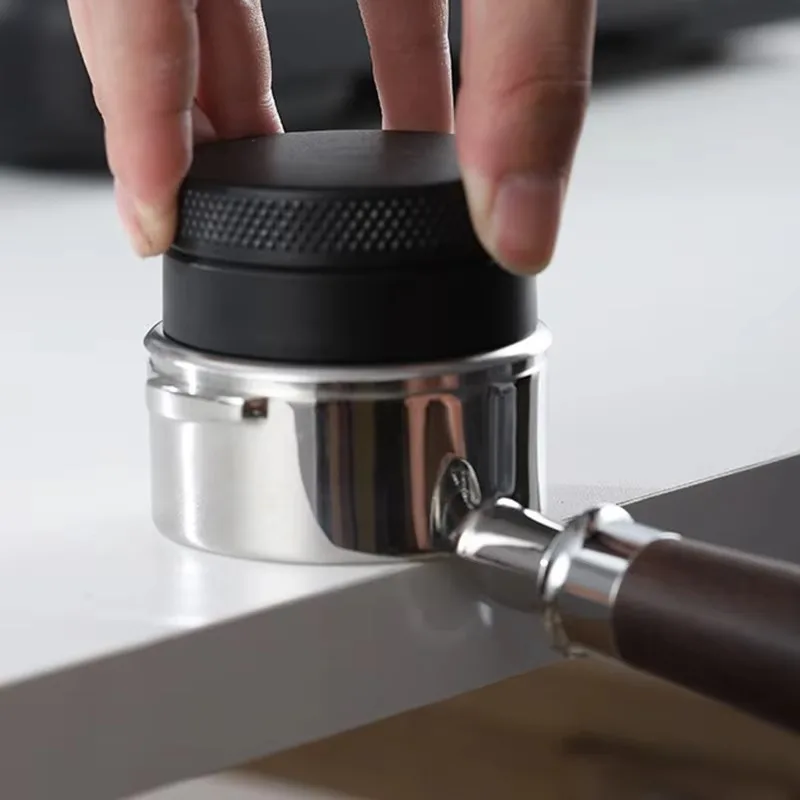 Adjustable Palm Tamper with Angled Slopes for Espresso Distribution