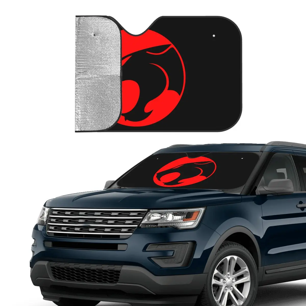 Cartoon Anime Thundercats Front Windshield Sunshade Foldable Window Shade Sun Visor Protector car sunshade windshield sunshade windshield sun shade