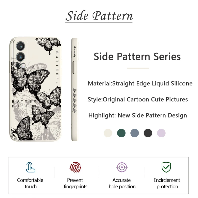 Butterfly Pattern Soft Silicone Shockproof Phone Case