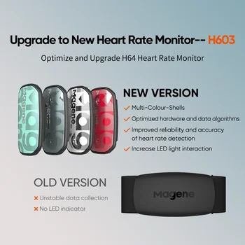 Magene Heart Rate Monitor Split Chest Strap HRM Fitness Tracker Mover Bluetooth ANT Sensor Compatible Zwift 5