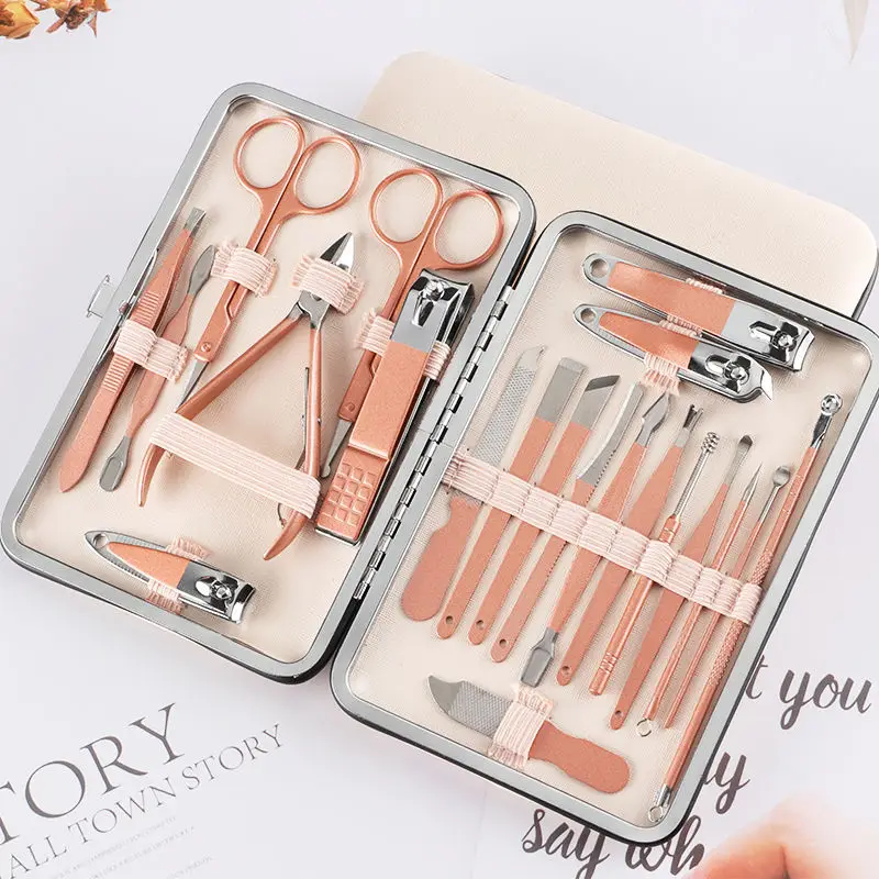 

Manicure Set Pedicure Sets Nail Clipper Stainless Steel Professional Nail Cutter Tools with Travel Case Kit nail kit nail tools