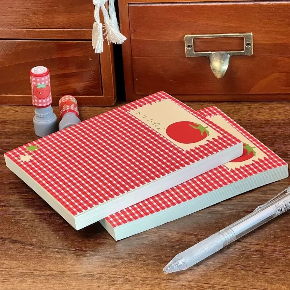 Neues Tomaten-Notizbuch mit 78–96 Seiten, leeres Tagebuch, dickes Zeitplan-Notizbuch zum Schreiben, Zeichnen, Skizzieren, Journaling, Mindmap – Detail 7