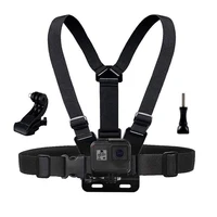 Chest Harness Mount Adjustable Chest Strap Belt with J Hook for GoPro Hero 13 12 11 10 9 8 7 AKASO SJCAM DJI OSMO Action Camera