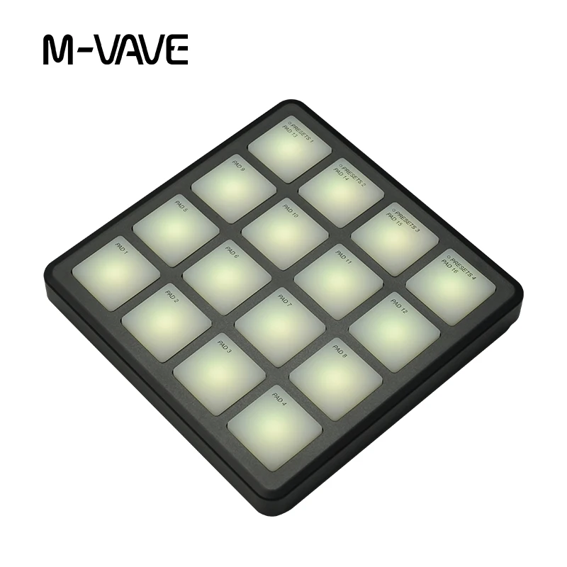 M-VAVE SMC-PAD Pocket Black Wireless MIDI Controller Pads