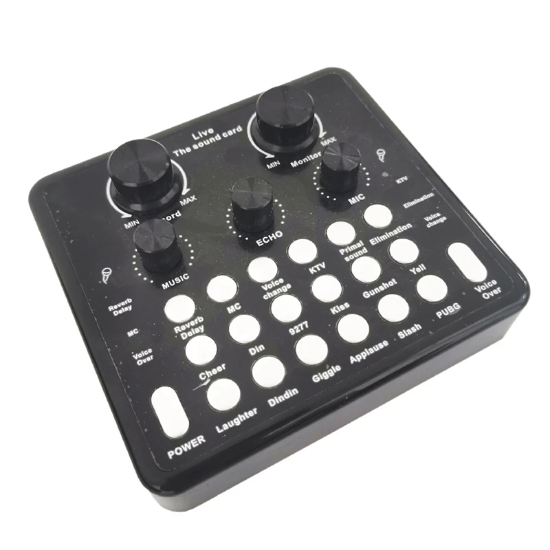 Mixer Voice Changer With Sound Card Voice Converter For Live Singing, Karaoke, Home Audio And Video