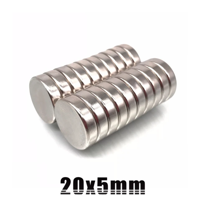 Aimant rond néodyme surpuissant - 20 mm - 5 pcs