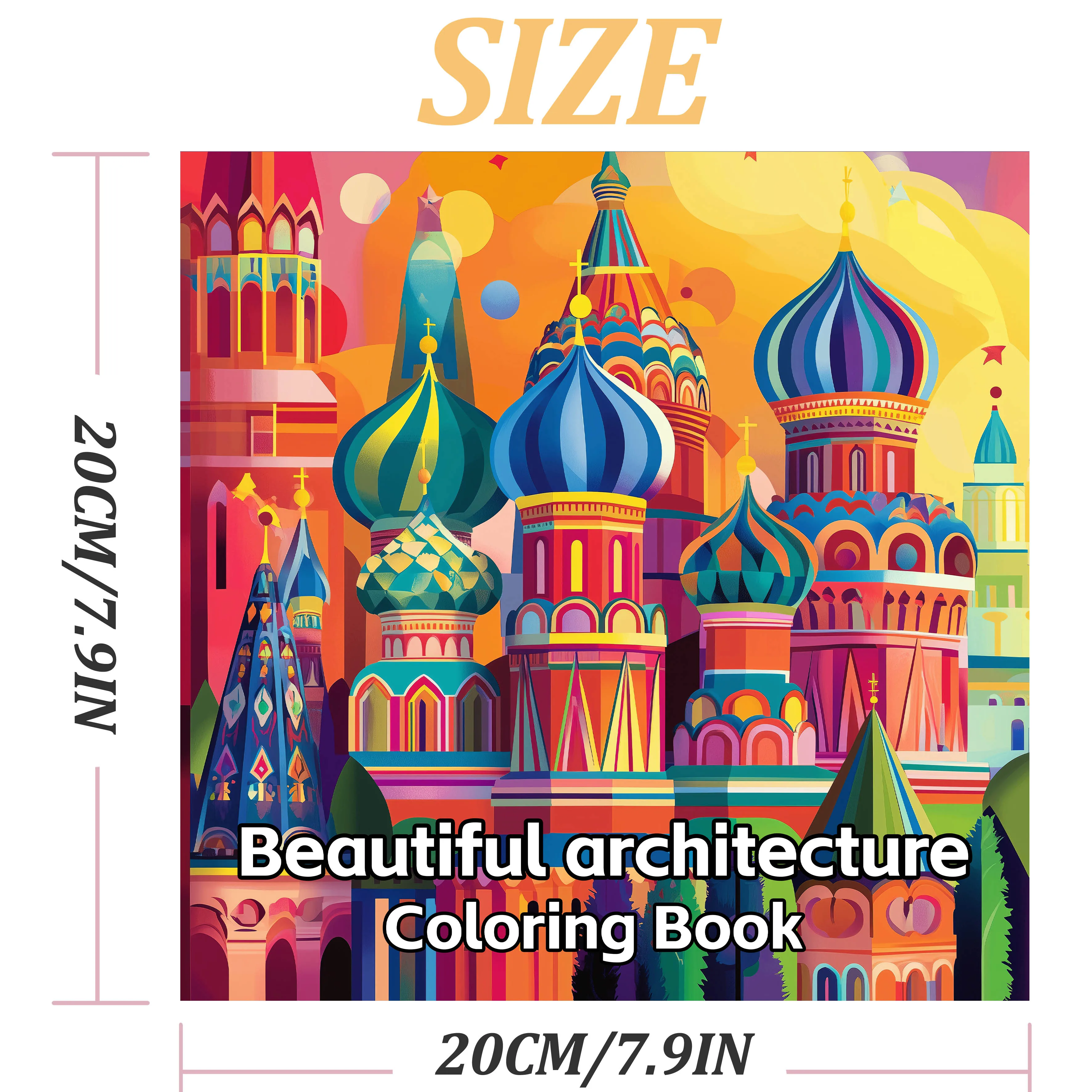 Beautiful Architecture Coloring Book For Relaxation Educational Doodles Book Adults And Teens For Relaxation Perfect Gift 3
